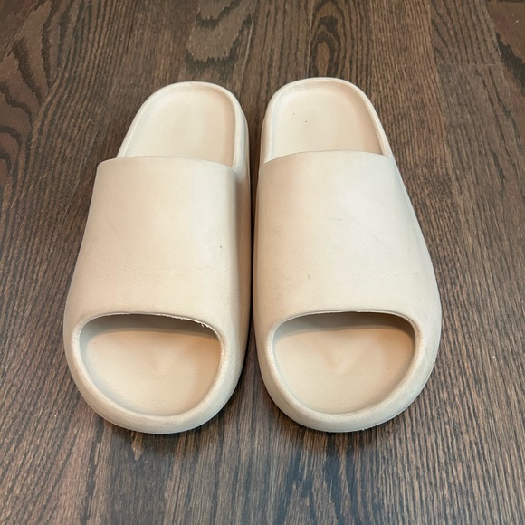 Tan Slide Sandals - Picture 3 of 5